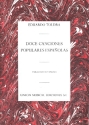 12 Canciones Populares Espanolas para Canto y Piano