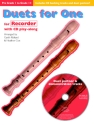 Duets for one (+CD) for 2 recorders (1 recorder with backing tracks)