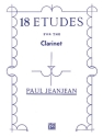18 ETUDES-JEANJEAN / CLARINET  Clarinet teaching material