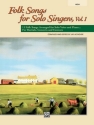 Folk Songs for Solo Singers 1. Bk (high)  Voice and piano (classical)