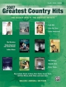 Greatest Country Hits 2007 songbook piano/vocal/guitar