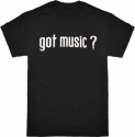 T-Shirt Got Music Black Clothing