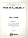 2 Duets op.47 for soprano and tenor (mezzo soprano and baritone) and piano score (en/kyr)