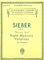 36 eight-measure vocalises op.96 for baritone and piano, elementary vocal teaching