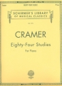 84 studies (complete) for piano Schirmer's library of musical classics