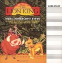 The Lion King Music Manuscript Paper - Wide Staff  Buch