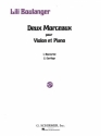 2 morceaux pour violon et piano