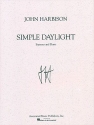 John Harbison, Simple Daylight Soprano Voice and Piano Buch