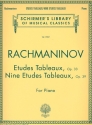 Etudes Tableaux op.33 and 9 etudes Tableaux op.39 pour piano