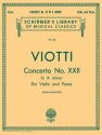 Concerto a minor No.22 for violin and orchestra for violin and piano