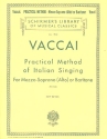 Practical Method of Italian singing for mezzo-soprano (alto, baritone) and piano