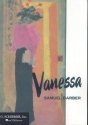 Vanessa opera in 3 acts vocal score (en/dt)