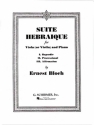 Suite hebraique for viola (violin) and piano