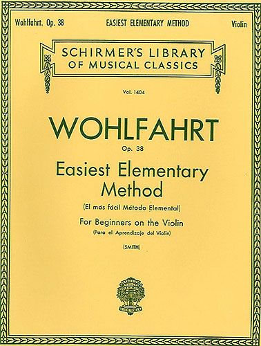 Easiest elementary Method op.38 for beginners on the violin (pupil and teacher's part in score)