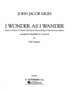 John Jacob Niles, I Wonder As I Wander Handbells Buch