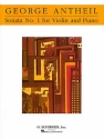 SONATA NO.1 FOR VIOLIN AND PIANO ERICKSON, RON, ED.