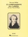 Vincenzo Bellini, 15 Composizioni da Camera Low Voice Buch