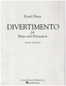 Divertimento for 3 trumpets, 4 horns, 3 trombones, tuba and percussion score and parts