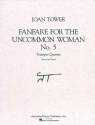 Joan Tower, Fanfare for the Uncommon Woman, No. 5 4 Trompeten Partitur + Stimmen