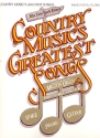 Country Music's greatest Songs: Songbook piano/voice/guitar