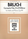 Concerto in d Minor no.2 op.44 for Violin and Orchestra for violin and piano