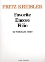 Favorite Encore Folio for violin and piano