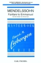Felix Mendelssohn Fanfare To Emmanuel Chor, Trompete (opt.) und Keyboard Chorpartitur