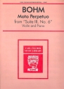 Moto perpetuo from Suite 3 No.6 for violin and piano