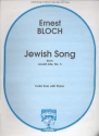 Jewish Song for cello solo and piano, from jewish life, no.3