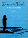 3 Nocturnes for violin, violoncello and piano score and parts