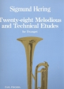 28 melodious and technical Studies for trumpet