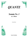 Johann Quantz Sonata No. 1 in A Minor Flte und Klavier Klavierauszug mit Solostimme