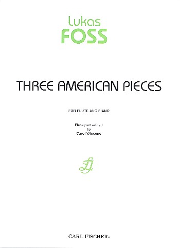 3 American Pieces for flute and piano