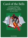Mykola Leontovich, Peter Wilhousky Carol of the Bells Viola und Klavier Partitur und Stimmen