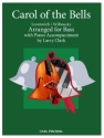 Mykola Leontovich, Peter Wilhousky Carol of the Bells Kontrabass und Klavier Partitur und Stimmen