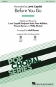 Before You Go for mixed chorus (SAB) and piano score