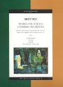 Works for voice and chamber orchestra,  score 
