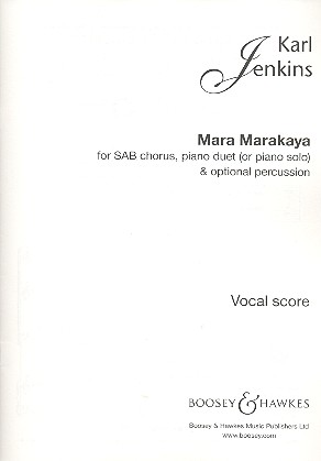 Mara Marakaya fr gemischter Chor (SAB) und Klavierduett (oder Klavier solo), Schlag Klavierauszug