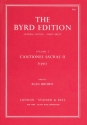 CANTIONES SACRAE II, 1591 BROWN, ALAN, ED THE BYRD EDITION