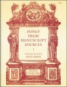 SONGS FROM MANUSCRIPT SOURCES VOL.1 GREER, DAVID, ED THE ENGLISH LUTE SONGS