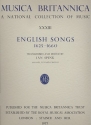 English Songs 1625-1660
