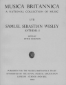 ANTHEMS VOLUME 1 FOR SOLI, MIXED CHORUS AND ORCHESTRA, SCORE MUSICA BRITANNICA 57