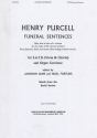 Funeral sentences for mixed chorus and bc,  score