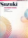 Suzuki Alto Recorder School vol.2 piano accompaniment