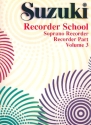 Suzuki Recorder School vol.3 for soprano recorder recorder part