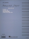 Manuscript Paper (Deluxe Pad)(Blue Cover)  Buch
