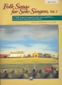 Folk Songs for Solo Singers vol.1 for medium high voice and piano