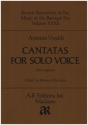 Cantatas for Solo Voice vol.1 for soprano and piano