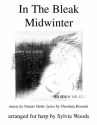 In the Bleak Midwinter for harp (with lyrics)