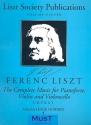 Liszt Society Publications vol.11 The complete music for violin, violoncello and piano,  parts